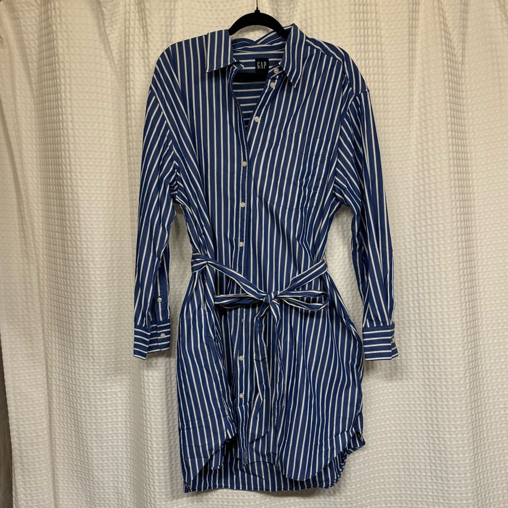 GAP Cotton Mini Shirt Dress, Size XL